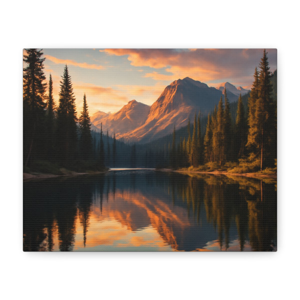 Serene Lake Reflection - Matte Canvas, Stretched, 1.25"