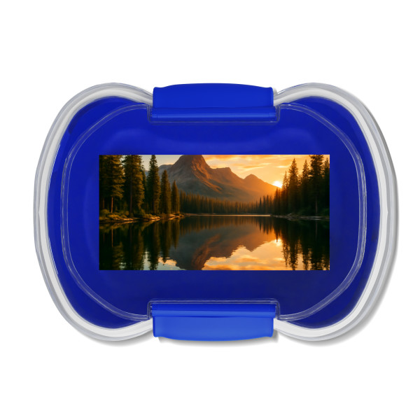 Serene Lake Reflection - Two-tier Bento Box