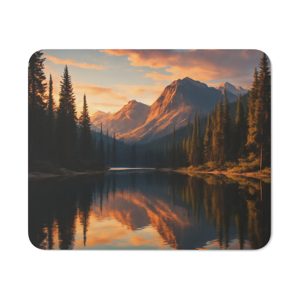 Serene Lake Reflection - Desk Mouse Pad