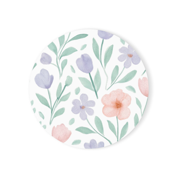 Botanical Whimsy - Cork Back Coaster