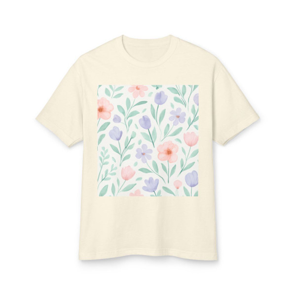 Botanical Whimsy - Unisex Garment-Dyed Heavyweight Cotton Tee