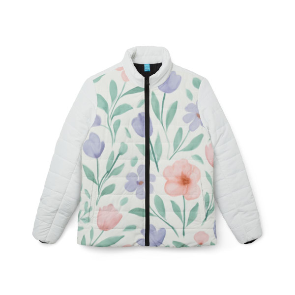 Botanical Whimsy - Women’s Puffer Jacket (AOP)