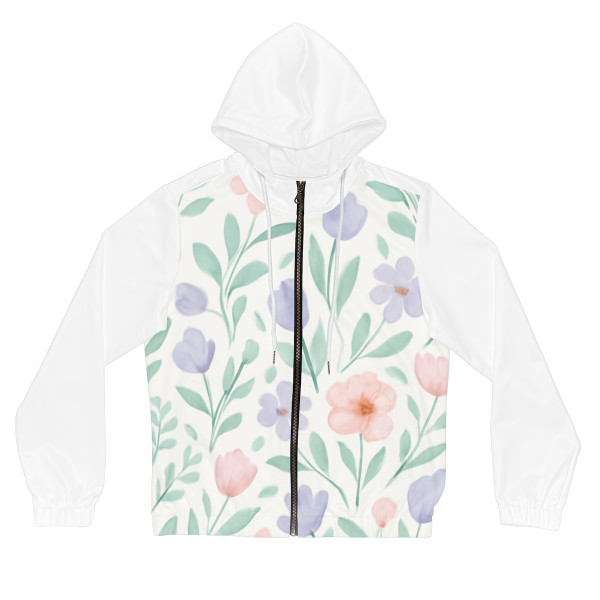 Botanical Whimsy - Women’s Full-Zip Hoodie (AOP)