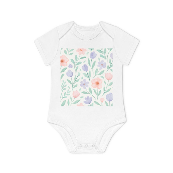 Botanical Whimsy - Baby Organic Short Sleeve Bodysuit