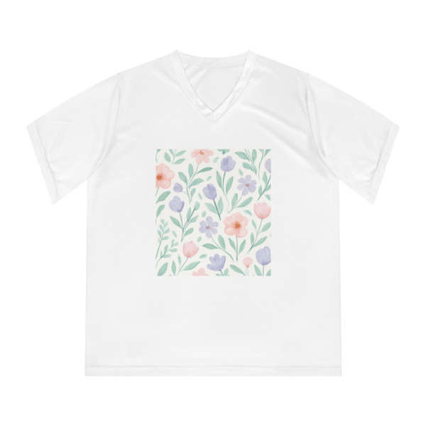Botanical Whimsy - Women's Performance V-Neck T-Shirt