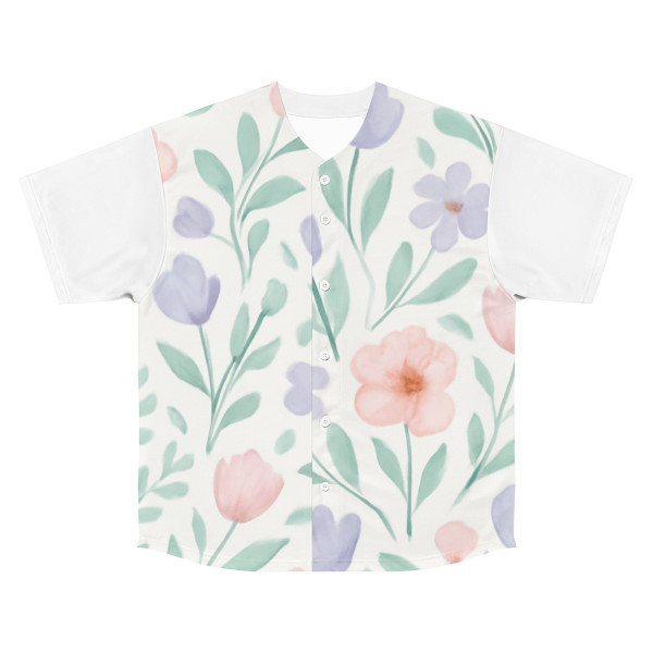 Botanical Whimsy - Men's Baseball Jersey (AOP)