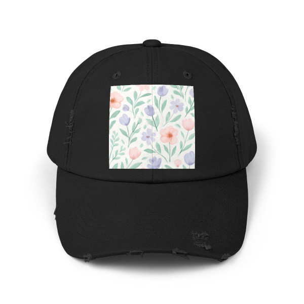 Botanical Whimsy - Unisex Distressed Cap