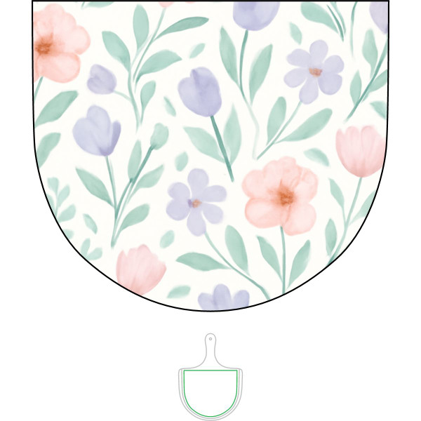 Botanical Whimsy - Bamboo Pizza Board (Engraving)