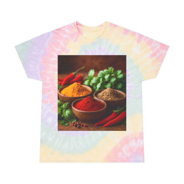 Savory Spice Symphony - Tie-Dye Tee, Spiral