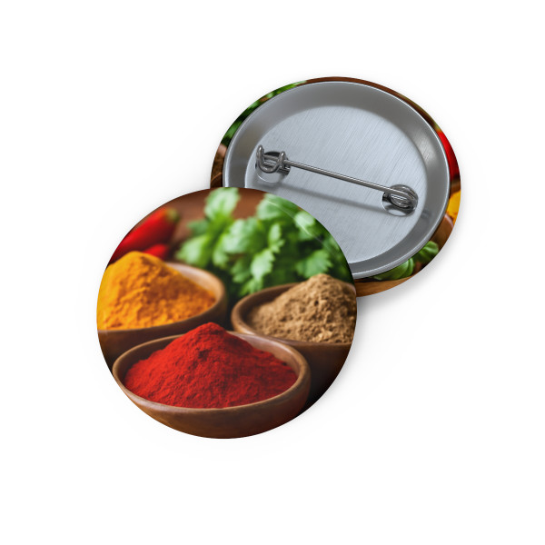 Savory Spice Symphony - Custom Pin Buttons