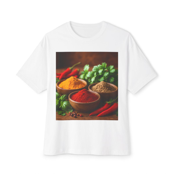 Savory Spice Symphony - Unisex Oversized Boxy Tee