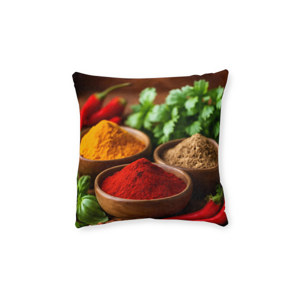 Savory Spice Symphony - Square Pillow