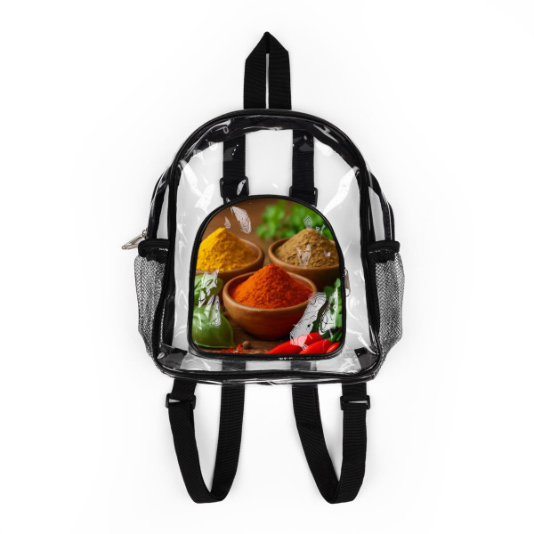 Savory Spice Symphony - Clear Stadium Backpack