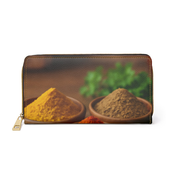Savory Spice Symphony - Zipper Wallet