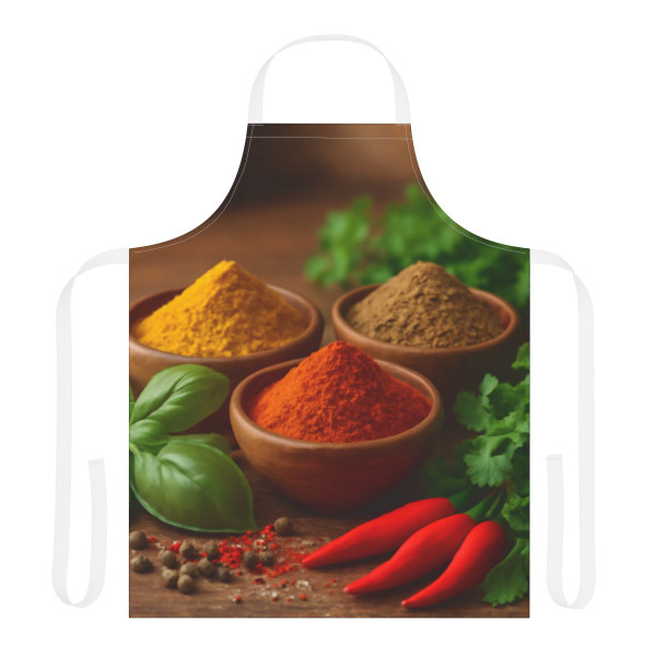 Savory Spice Symphony - Apron, 5-Color Straps (AOP)
