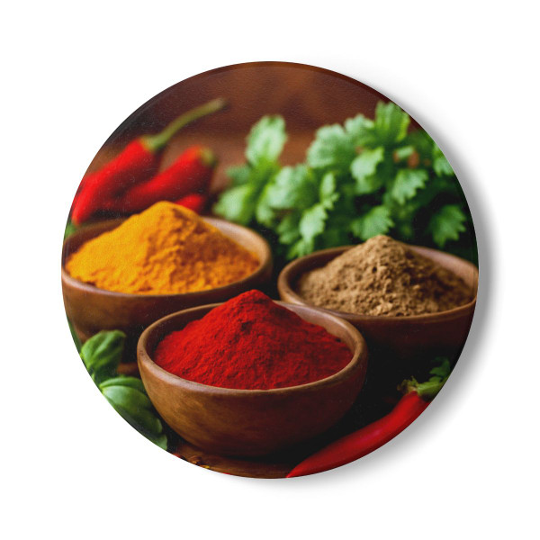 Savory Spice Symphony - Ceramic Coaster