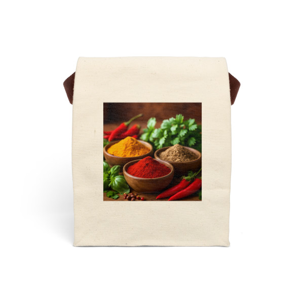Savory Spice Symphony - Canvas Lunch Bag With Strap