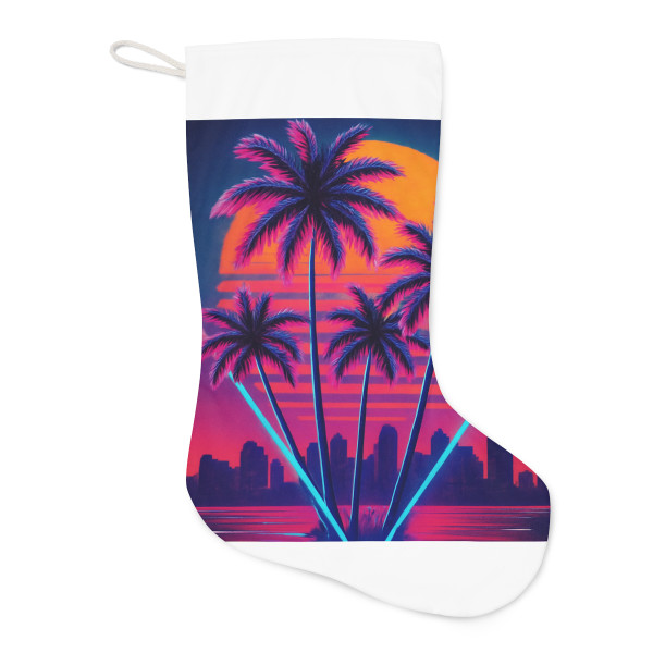 Neon Miami Nights - Santa Stocking