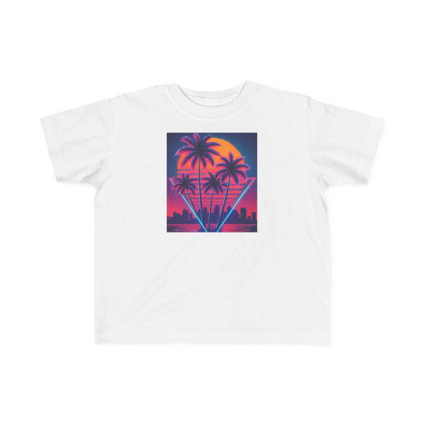 Neon Miami Nights - Toddler's Fine Jersey Tee