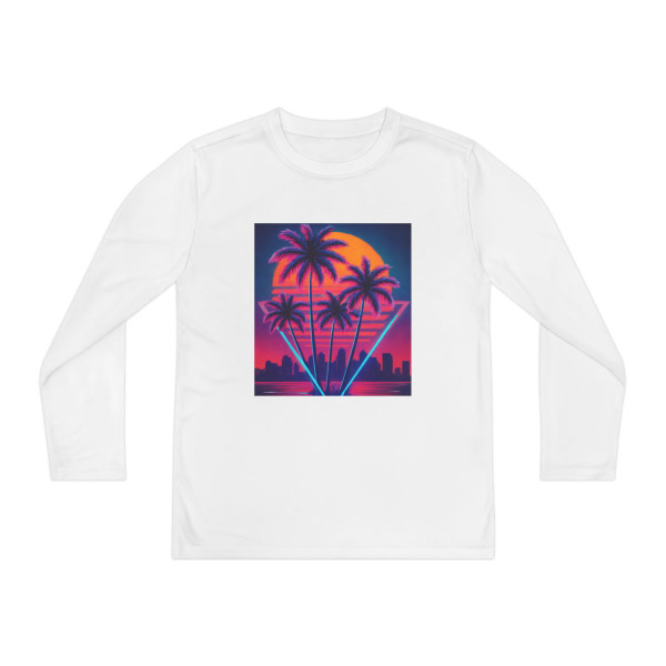 Neon Miami Nights - Youth Long Sleeve Competitor Tee