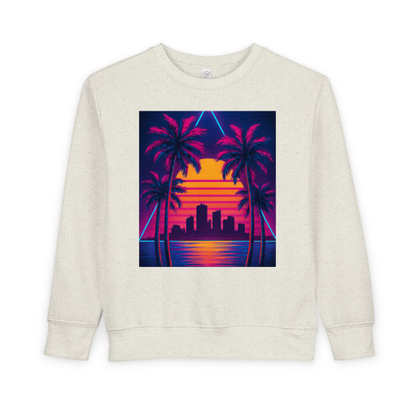 Neon Miami Nights - Toddler Sweatshirt