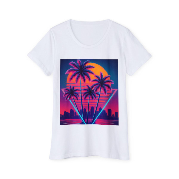 Neon Miami Nights - Women's Organic Short Sleeve T-Shirt