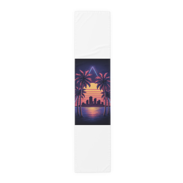 Neon Miami Nights - Table Runner (Cotton, Poly)