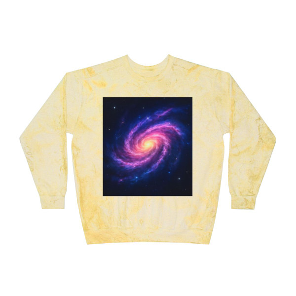 Galactic Whirlwind Dance - Unisex Color Blast Crewneck Sweatshirt