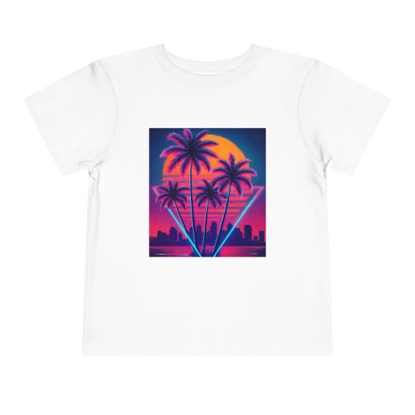 Neon Miami Nights - Toddler Short Sleeve Tee