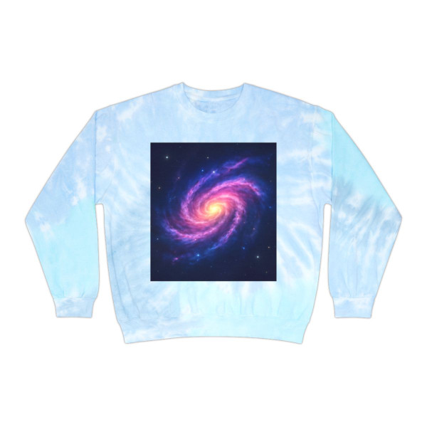 Galactic Whirlwind Dance - Unisex Tie-Dye Sweatshirt