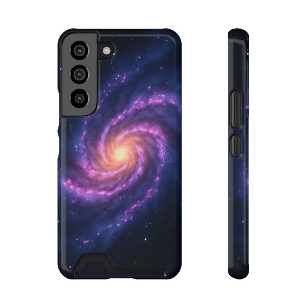 Galactic Whirlwind Dance - Phone Case With Card Holder
