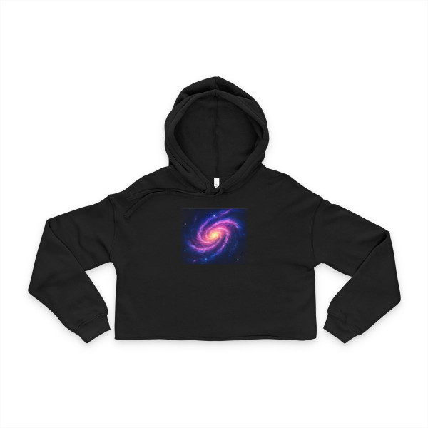 Galactic Whirlwind Dance - Women's Cropped Hoodie