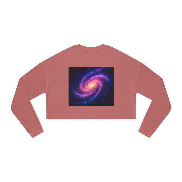 Galactic Whirlwind Dance - Women's Cropped Sweatshirt
