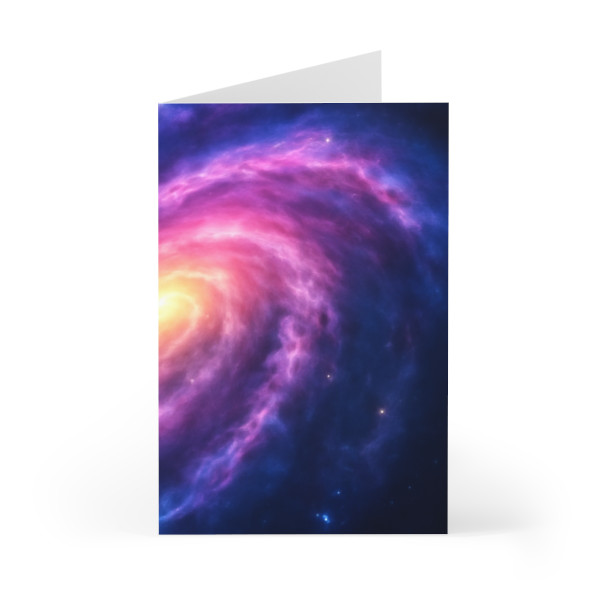 Galactic Whirlwind Dance - Greeting Cards (7 pcs)
