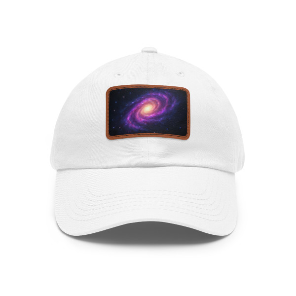 Galactic Whirlwind Dance - Dad Hat with Leather Patch (Rectangle)