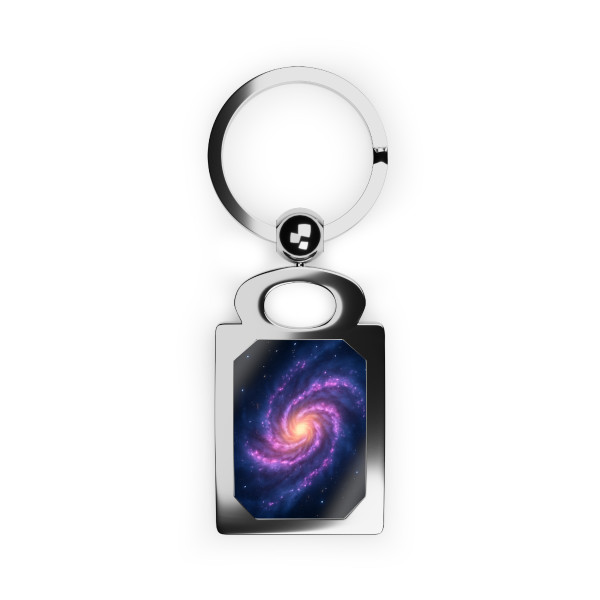 Galactic Whirlwind Dance - Rectangle Photo Keyring