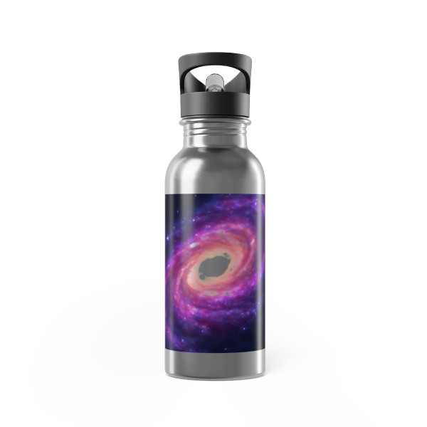 Galactic Whirlwind Dance - Stainless Steel Water Bottle With Straw, 20oz