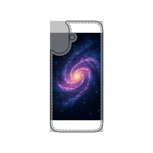 Galactic Whirlwind Dance - Magnetic Clear Impact Resistant Case 