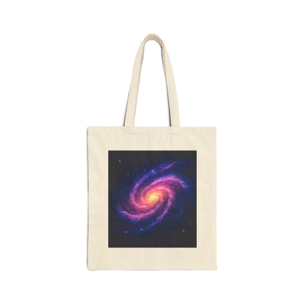 Galactic Whirlwind Dance - Cotton Canvas Tote Bag