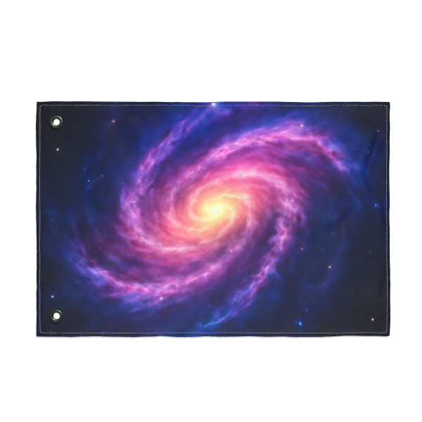 Galactic Whirlwind Dance - Double Sided Flag