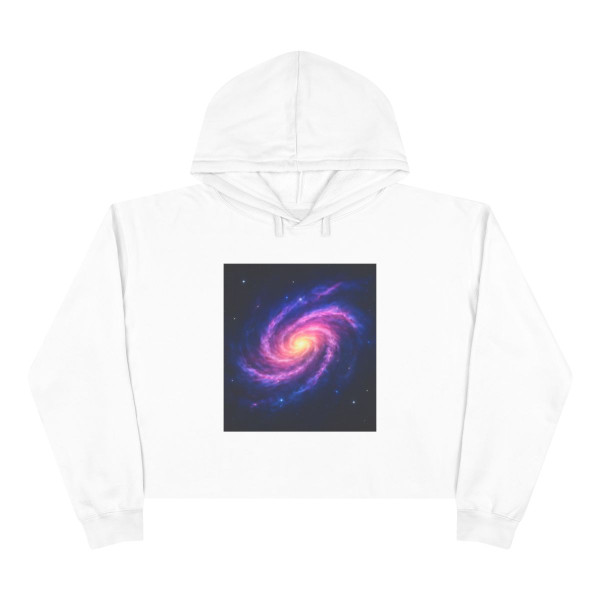Galactic Whirlwind Dance - Crop Hoodie