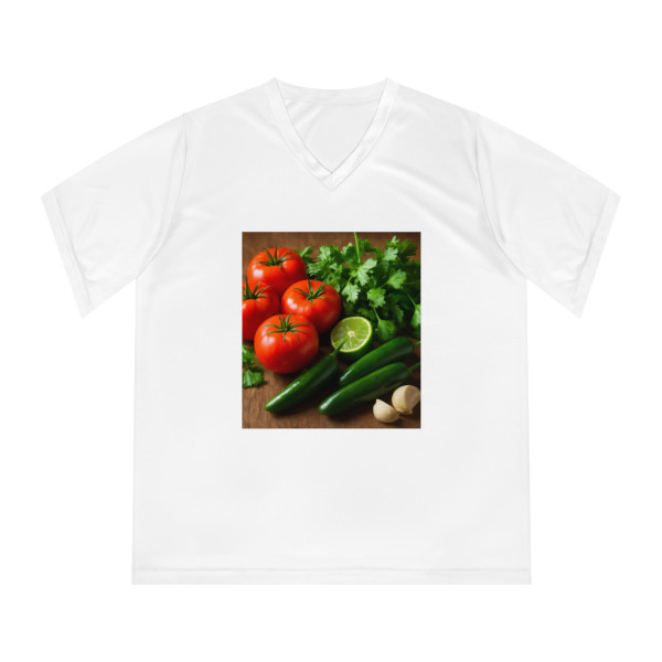 Spicy Salsa Fiesta - Women's Performance V-Neck T-Shirt
