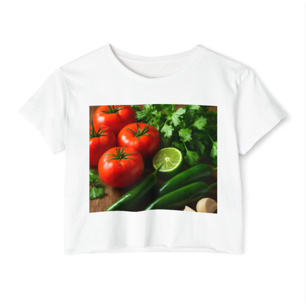 Spicy Salsa Fiesta - Women's Festival Crop Top