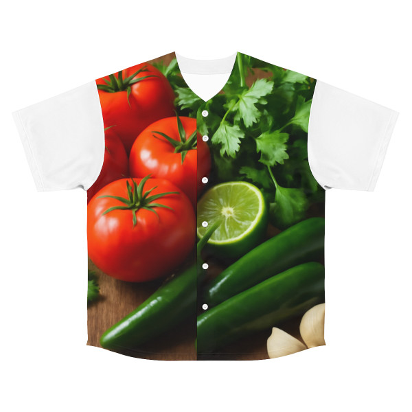 Spicy Salsa Fiesta - Men's Baseball Jersey (AOP)