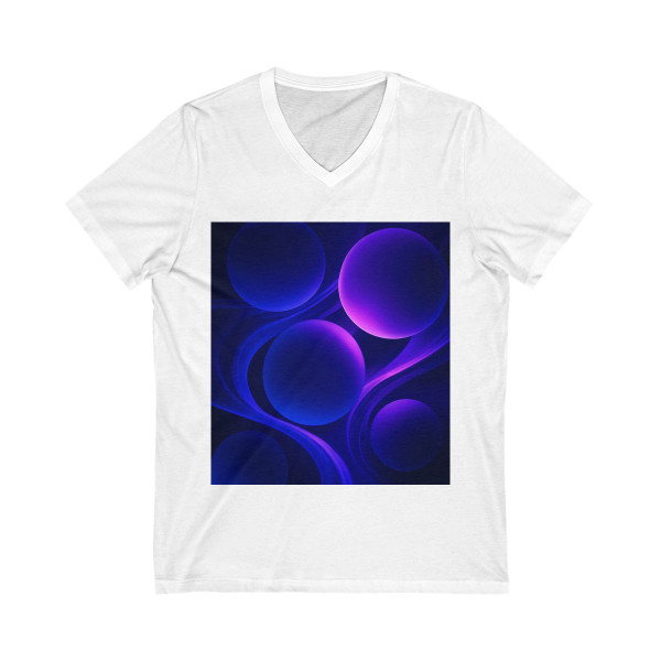 Celestial Orb Dance - Unisex Jersey Short Sleeve V-Neck Tee Celestial Orb Dance - Unisex Jersey Short Sleeve V-Neck Tee