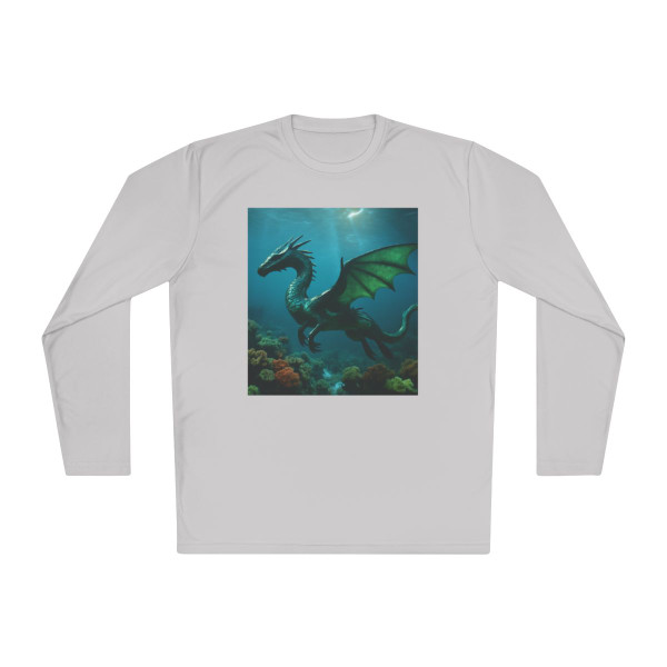 Emerald Depths Wyrm - Unisex Lightweight Long Sleeve Tee