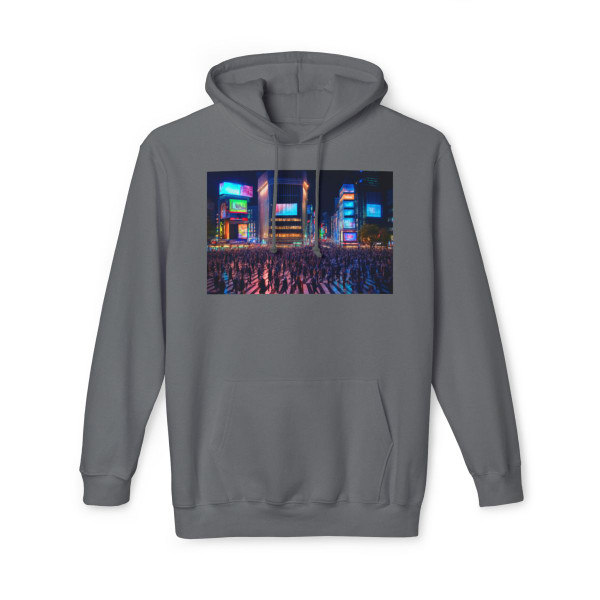 Vibrant Tokyo Crossroads - Unisex Hooded Sweatshirt, Made in US