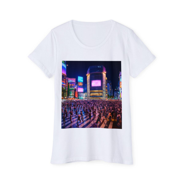 Vibrant Tokyo Crossroads - Women's Organic Short Sleeve T-Shirt