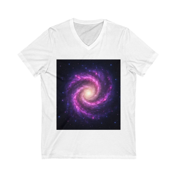 Galactic Harmony - Unisex Jersey Short Sleeve V-Neck Tee