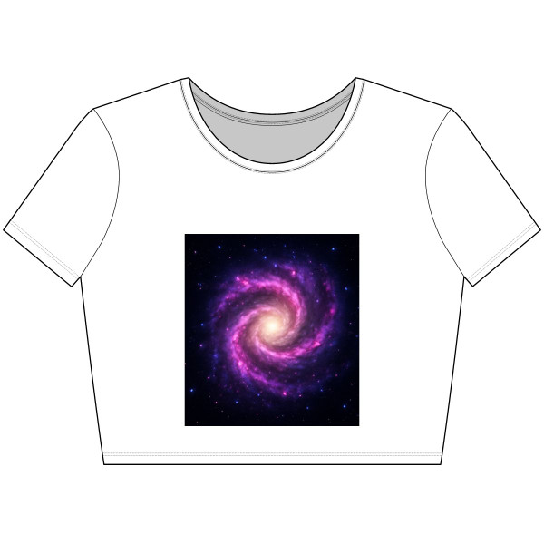 Galactic Harmony - Women’s Poly-Cotton Crop Tee